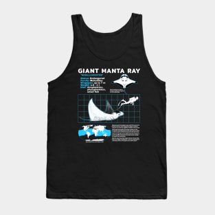 Manta ray factsheet Tank Top
